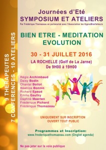 Méditation, bien-être, Symposium, Ateliers La Rochelle 